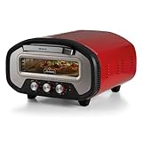 Ariete 3901 Da Gennaro, Forno per pizza, 2200W, Temperatura 430°C, 2 minuti di cottura, Pietra refrattaria, Rosso