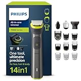 Rifinitore All-in-One Philips serie 7000, Multigroom 14 in 1 per viso, testa e corpo, 21 impostazioni di lunghezza (0,5-16 mm). Un unico strumento, massima precisione (modello MG7930/15)