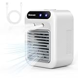 Condizionatore Portatile, Climatizzatore Portatile con Batteria, Raffrescatore D'aria con Oscillazione di 15°, Aria condizionata portatile, 2 Modalità di Spruzzo, Adatto per da Casa, Ufficio