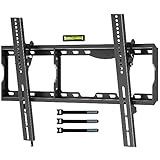 BONTEC Supporto TV Parete per LCD LED Plasma Curvo da 17-86 Pollici, Ultrasottile Inclinabile Staffa da Parete per TV fino a 75kg, Max VESA 600 x 400mm, Muro con Fascette per Cavi