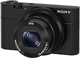 Sony DSC-RX100 Fotocamera Digitale Compatta Premium con Sensore da 1', Ottica Zeiss 28-100 mm F1.8-4.9, SteadyShot Ottico, Nero