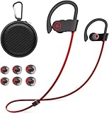 NUASI Cuffie Bluetooth Sport, Auricolari Bluetooth in Ear, Cuffie Sportive Bluetooth 5.3, Bassi Profondi HD Stereo, Impermeabile IPX7, Cuffie Bluetooth in Ear per Correre Fitness Viaggio Alpinismo