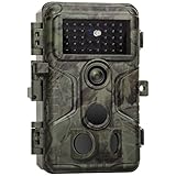 GardePro A3S Fototrappola Infrarossi Invisibili 64MP 1296P H.264 Vidéo, 0,1s Tempo di Attivazione Fotocamera da Caccia Visione Notturna Fino a 30m, No-Glow IR LEDs, IP66