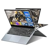 Moacreto 15,6 Pollici Portatile PC 2 in 1, Ryzen 3 3200U CPU, Notebook 16 GB RAM SSD 512 GB, Laptop con display IPS 1920x1080, RJ45, Type-C, USB 3.0, ultra sottile e leggero Computer portatile