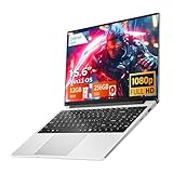 Notebook 15,6 Pollici, Win 11 Laptop 12GB LPDDR4 RAM 256GB SSD, PC Portatile Celeron N4000 CPU, Computer Portatile Schermo IPS FHD 1920*1080, WiFi5/Mini-HDMI/BT4.2/USB3.0/Webcam, Espansione SSD 1TB
