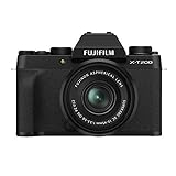 Fujifilm X-T200 Fotocamera Digitale Mirrorless 24MP con Obbiettivo XC15-45mmF3.5-5.6 OIS PZ, Mirino EVF, Schermo LCD Touch da 3,5' Vari-Angle, Filmati 4K, Nero