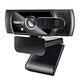 Nulaxy Webcam per PC, Webcam con Microfono HD 1080P per la Privacy per Videochiamate, Correzione Della Luce HD, Funziona con Skype, Zoom, FaceTime, Hangouts, PC/Mac/Laptop/Smart TV