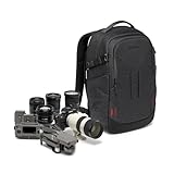 Manfrotto PRO Light Backloader S, Zaino Fotografico Professionale per Fotocamere, Doppio Attacco per Treppiede, Zaino Imbottito con Divisori Intercambiabili, Nero