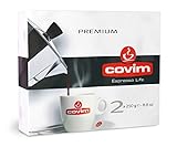 Covim Caffè, Macinato Premium, macinato per Moka - confezione con 2 pacchetti sottovuoto da 250 g - Totale 500g