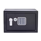 YALE Cassaforte Piccola YSV/200/DB2 Nero, Tastiera Digitale, Indicatori di Luce a LED, Fissaggi a Parete e Pavimento, Versione Corrente