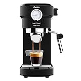 Cecotec Macchina da caffè Express con Manometro Cafelizzia 790 Nero Pro.20 bar, serbatoio d'acqua estraibile,capacità 1,2 L,braccio portafiltro con doppia uscita e due filtri,1350 W
