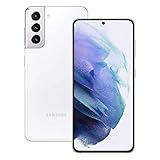 Samsung Smartphone Galaxy S21 5G, Display 6.2' Dynamic AMOLED 2X, 3 fotocamere posteriori, 128 GB, RAM 8GB, Batteria 4000mAh, Dual SIM + eSIM, (2021) [Versione Italiana], Bianco (Phantom White)