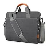 bagasin Borsa a Tracolla per PC, Borsa Messenger per Porta Laptop 17 17,3 18 Pollici, Custodia per PC Computer Portatile, Valigetta Tessuto Idrorepellente, Imbottita e Leggera