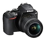 Nikon D3500 Fotocamera Reflex Digitale con Obiettivo Nikkor AF-P 18-55, F/3.5-5.6G VR DX, 24.2 Megapixel, LCD 3', SD da 16 GB 300x Premium Lexar, Nero [Nital Card: 4 Anni di Garanzia]
