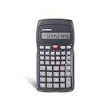 OSAMA - Calcolatrice Scientifica per Scuola, Università e Ufficio, con 56 Funzioni, 10 Cifre in Mantissa e 2 in Esponente con Custodia Rigida Scorrevole - Calcolatrice Professionale 9,6x2x16,3cm,Nero