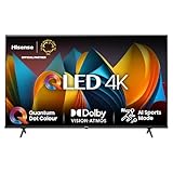 Hisense TV 43' QLED 4K 43E77NQ, Smart TV VIDAA U7, Dolby Vision, HDR 10+, Game Mode Plus, Dolby Atmos, Alexa Built-in, VIDAA Voice, Tuner DVB-T2/S2 HEVC 10, lativù 4K
