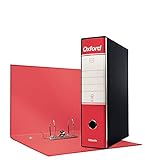 ESSELTE G83 OXFORD Registratore - f.to commerciale dorso 8 cm - Rosso - Confezione da 6 pezzi - 390783160