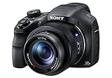 Sony DSC-HX350 Fotocamera Digitale Compatta Bridge con Sensore CMOS Exmor R da 20.4 MP, Ottica Zeiss, Zoom Ottico 50x, SteadyShot Ottico Adattivo a 5 assi, Mirino Elettronico, Nero