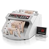 Contatore professionale di banconote in euro OiDFE, rilevatore di contraffazione UV MG, velocità  1000 pezzi/min, selezionatore portatile, contatore di banconote con display bianco