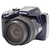 KODAK Pixpro AZ528 - Fotocamera Bridge Digitale 16 Mpixel, Zoom ottico x52, Stabilizzatore Ottico, Schermo LCD da 3 pollici, Video Full HD 1080p, Batteria agli ioni di litio - Blu Notte