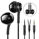 GUUVOR Auricolari,Cuffie Magnetici Sport,Auricolari in-Ear con Microfono,Resistente al Sudore,Isolamento del Rumore,Alta Definizione,Bassi Potenti,per Samsung,LG,Xiaomi, Huawei etc- Nero