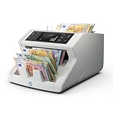Safescan 2265 contabanconote che conta il valore di sterline inglesi e euro miste - Contabanconote con verifica banconote a 5 punti - Contabanconote per banconote ordinate e per tutte le banconote