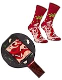 Rainbow Socks - Calzini da bistecca in una scatola – Calzini da bistecca divertenti da uomo in padella – Regalo per gli appassionati di bistecca – 1 paio, Calzini da bistecca, 41-46