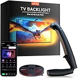 Gvyugke LED TV Retroiluminación, Striscia TV con Sincronizzazione da 4,5 Metri per TV da 55-65 Pollici e Monitor PC, Retroilluminazione LED TV con Sensore, Controllo App Intelligente