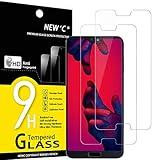 NEW'C 2 Pezzi, Vetro Temperato per Huawei P20 PRO, Pellicola Prottetiva Anti Graffio, Anti-Impronte, Senza Bolle, Durezza 9H, 0,33mm Ultra Trasparente, Ultra Resistente