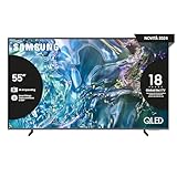 Samsung TV QE55Q64DAUXZT QLED 4K, Smart TV 55' Quantum processor Lite 4K, AirSlim, DVBT-2, Q-Symphony & OTS Lite, Integrato con Alexa e Bixby, compatibile con Google Assistant, Titan Gray 2024