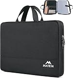 MATEIN Custodia Borsa Porta PC 15 15,6 Pollici, Impermeabile Custodia Computer Portatili Custodie Morbide Cover per PC Portatili Notebook, Laptop Sleeve Case Adatto per HP Dell ASUS Acer, Nero