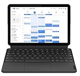 Lenovo IdeaPad Duet Chromebook 2-in-1 - Display 10.1'' Full HD (Processore MediaTek P60T, Storage 64GB, RAM 4GB, Wi-Fi+Bluetooth, ChromeOS) Lenovo Keyboard, Blu Ghiaccio/Grigio Ferro [CB]