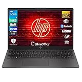 HP 250 G10, Computer Portatile Notebook, Intel i5-1334u 10 Core 3.4Ghz, Display 15.6'' FHD, Ram 16GB, SSD 512GB, Windows 11, Pronto all'uso con Libre Office