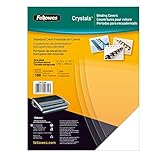 Fellowes 5375901 Copertine per Rilegatrice in PVC Trasparente, Formato A4, 180 Micron, Confezione da 100 Pezzi