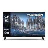 Thomson 24 Pollici (60 cm) LED HD Easy TV - No Smart - Hotel Mode, USB, HDMI, Triple-Tuner (Cavo/Satellite/Antenna), AV IN, CI+, A+ Pannello - 24HD2S13
