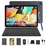 TABWEE T80 Android 15 Tablet con Tastiera - 18 GB RAM+ 128GB ROM(2 TB TF), Tablet10 Pollici, 6000 mAh, 5MP+2MP, Gemini AI, 5G WIFI, GPS, Face ID, 3.5mm Jack Port (2 Anni Garanzia)