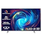 Hisense 55' QLED 4K 2023 55E77KQ PRO, Smart TV VIDAA U7, Dolby Vision IQ, HDR 10+ Adaptive, 144Hz Game Mode PRO, Alexa Built-in, VIDAA Voice, Tuner DVB-T2/S2 HEVC 10, lativù 4K