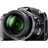 Nikon Coolpix B500 Fotocamera Digitale Compatta, 16 Megapixel, Zoom 40X, VR, LCD Inclinabile 3', FULL HD, Bluetooth, Wi-Fi, Nero