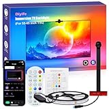 Diyife Striscia Led, [Versione Aggiornata] LED TV Retroilluminazione, sensori AR rilevano il colore, 4 M Strisce LED con App Controllato e Controller per TV da 55-65 Pollici,PC Monitor, Film e Giochi