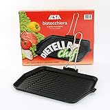 ILSA Dietella Chief, Bistecchiera in Ghisa, Rettangolare, antiaderente, cm 28x36