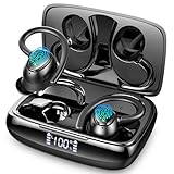 Cuffie Bluetooth, 48H Auricolari Bluetoth 5.3 Sport con Stereo HiFi, Cuffie Wireless Bluetoeth con HD Riduzione Rumore Mics, Cuffiette Bluetooth IP7 Impermeabili, Cuffie Sport per iOS/ Android, Nero