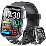 Smartwatch Uomo Donna Chiamate Bluetooth, Orologio Smart Watch con Display LCD 1.95', Contapassi/Sonno/Cardiofrequenzimetro, Impermeabil IP68 112 modalità Fitness, Fitness Tracker per Android iOS