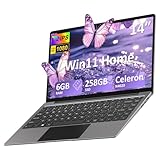 bvate PC Portatile 14 pollici Notebook Win 11 upto 2.8 GHz 256 GB ROM Supporta l'espansione SSD 1TB Celeron N4020 2.4G+5G WiFi 4.2 USB HDMI Tastiera italiana membrana mouse senza fili-Grigio-FXJ