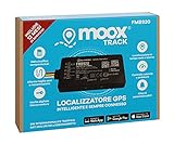 MOOX Track Localizzatore Gps per Auto, Moto, Camion, Barca - App Facile da Usare, Posizione in Tempo Reale, Allarmi differenziati - Sim e Traffico Incluso per 12 Mesi - Sempre Connesso - Blocco Motore