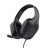 Trust Gaming GXT 415 Zirox Cuffie Gaming Leggere con Driver da 50 mm per PC, Xbox, PS4, PS5, Switch, Mobile, Jack Audio 3.5 mm, Cavo 2m, Cuffie con Microfono Over-Ear - Nero